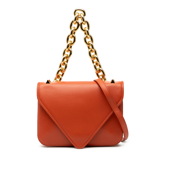 Pre-Loved Bottega Veneta Small Leather Mount Envelope Chain Bag
